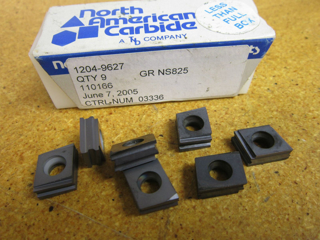 NORTH AMERICAN CARBIDE 1204-9627 Carbide Inserts New Tray Of 7