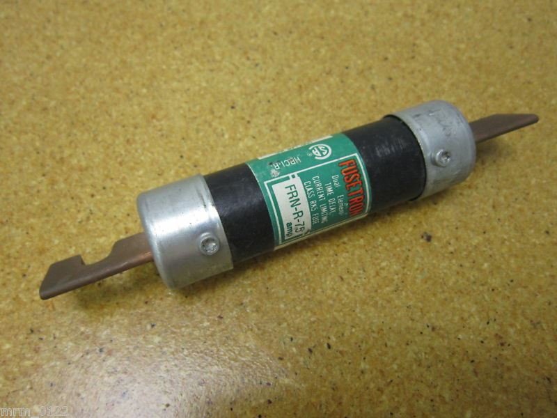 Fusetron FRN-R-75 Dual Element Time Delay Fuse 75A 250VAC Gently Used