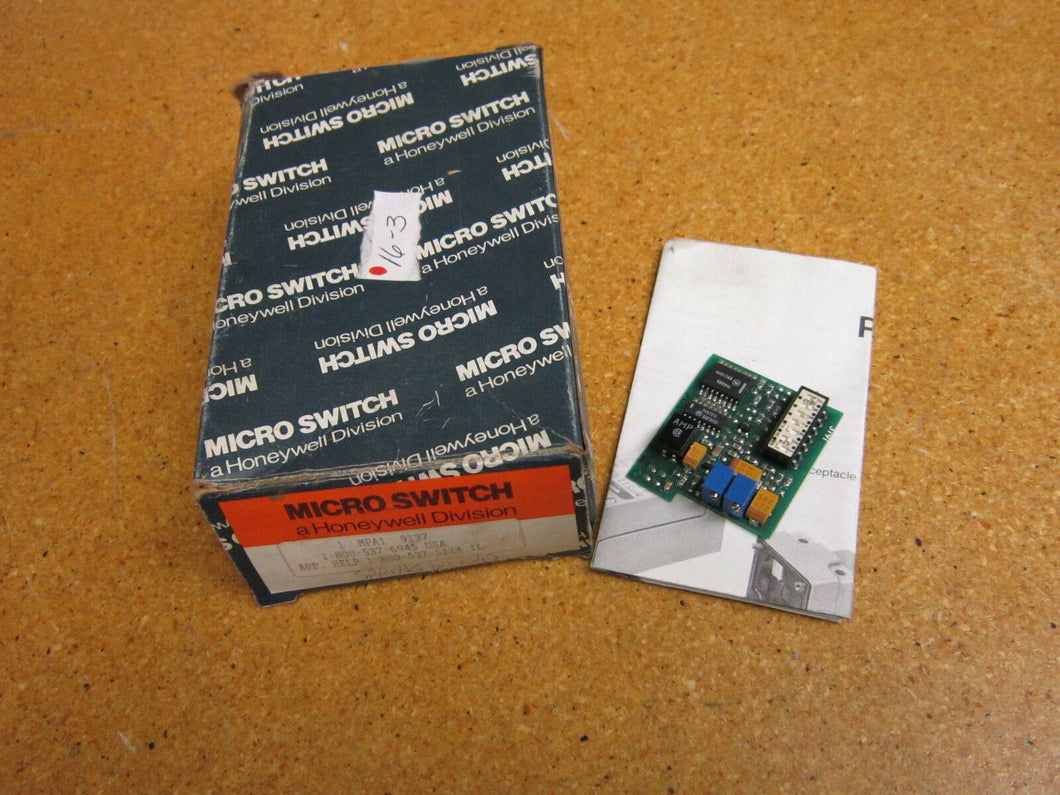 Honeywell MPA1 9137 LOGIC CARD FOR PHOTOELECTRIC NEW