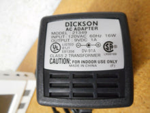 Load image into Gallery viewer, DICKSON SM725 Temperature Data Logger W/ K Thermocouples 21349 AC Adapter 120VAC
