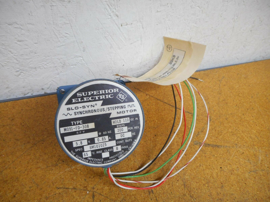Superior Electric M091-FD-308 SLO-SYN Synchronous Stepping Motor 5.8V New Old St