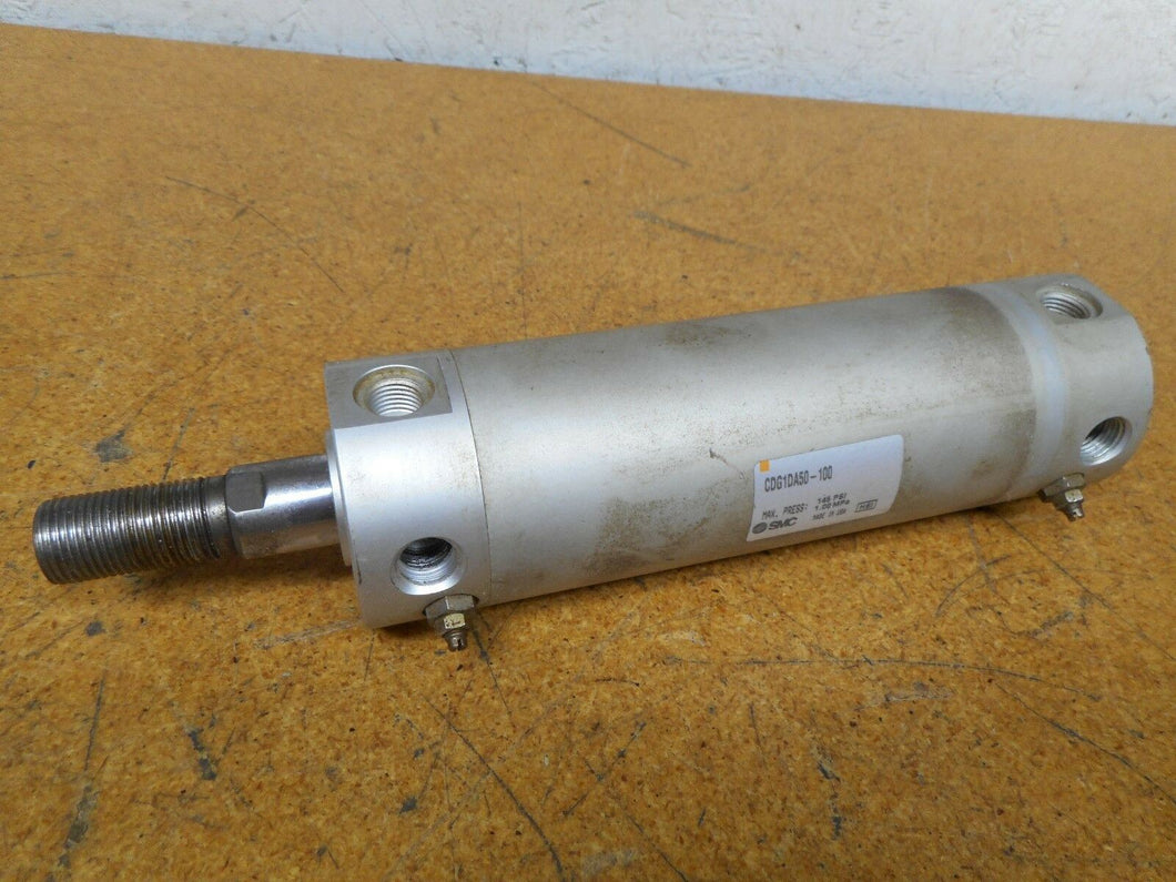 SMC CDG1DA50-100 Pneumatic Cylinder 145PSI 1.00MPA Used With Warranty