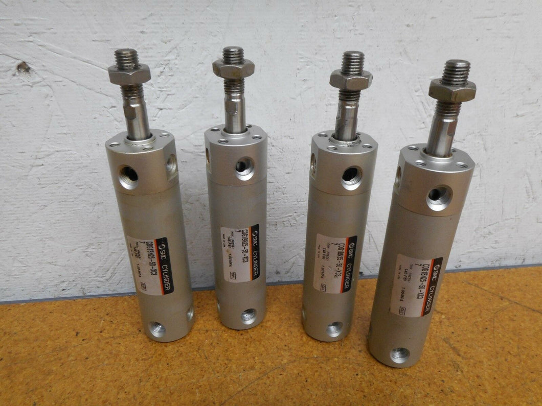 SMC CDG1BN25-50-XC37 (4) Air Cylinders 50mm Stroke 25mm Bore Used With Warranty