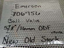 Load image into Gallery viewer, EMERSON 806756 Ball Valve BVS 058 5/8&quot; 16mm ODF New Old Stock
