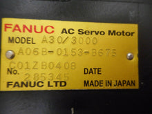 Load image into Gallery viewer, Fanuc A30/3000 A06B-0153-B675 Servo Motor 1-1/4&quot; Shaft Diameter Used W/ Warranty

