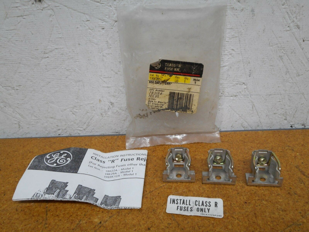 General Electric TRK22A Class R Fuse Kit 60A 240V New (3 Clips)