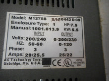 Load image into Gallery viewer, AC Tech M1275B MC Series Drive 7.5HP 5.5kW 200/240V 50/60Hz 3Ph (Not Working)
