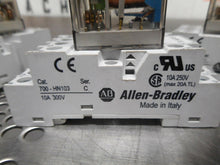 Load image into Gallery viewer, Allen Bradley 700-HC22Z24 Ser A Relays 24VDC 700-HN103 Ser C Relay Sockets (3)
