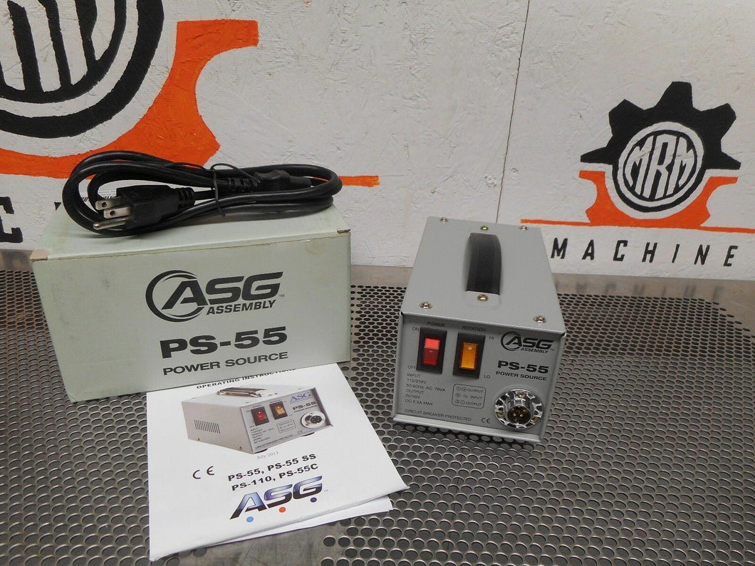 ASG Assembly PS-55 Power Source DC Power Supply 110/230V 50/60Hz 20/230V New