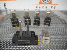 Load image into Gallery viewer, Omron MY4 24VDC Relays &amp; PYF14A Relay Sockets Used With Warranty (Lot of 5)

