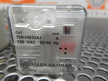 Load image into Gallery viewer, Allen Bradley 700-HB33A1 Ser A Relays 120VAC 50/60Hz Used Warranty (Lot of 3)
