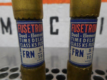 Load image into Gallery viewer, Fusetron FRN-8/10 Dual Element Fuses 8/10A 250V New (Lot of 7 Fuses)
