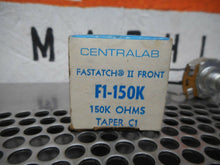 Load image into Gallery viewer, Centralab F1-150K Resistor Fastatch II Front 150K OHMS New In Box
