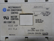 Load image into Gallery viewer, Westinghouse A201KFC Model K Motor Control Size 4DP 211FLA 5250C79G01 Coil 120V
