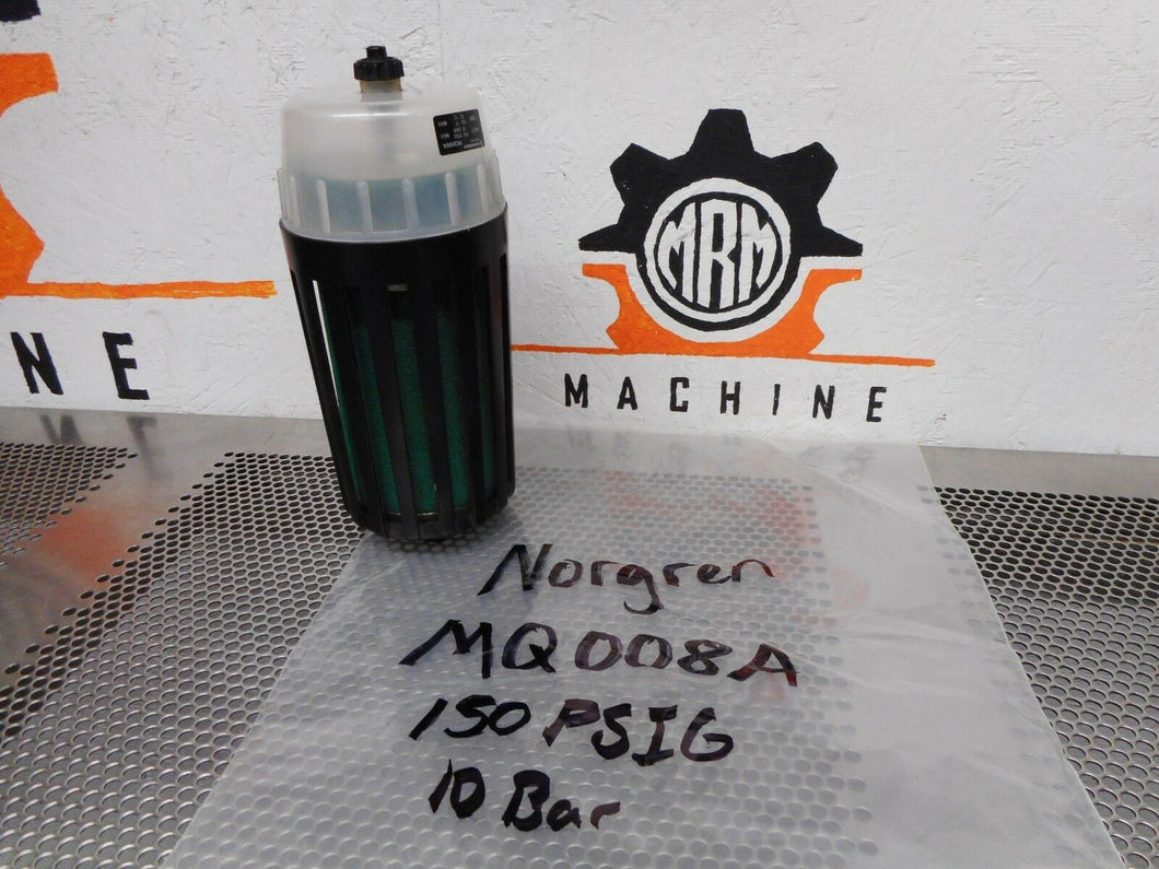 Norgren MQ008A Coalescing Muffler 150PSIG 10Bar & 3237-01 Filter Element New
