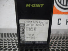 Load image into Gallery viewer, M-System M-Unit Model JF-00-D/5-X 2 Input Math Function Module Used W/ Warranty
