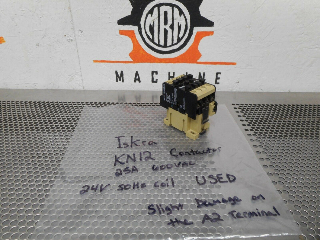 Iskra KN12 Contactor 25A 600VAC 24V Coil Used With Warranty