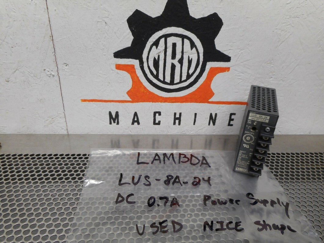 LAMBDA LUS-8A-24 Power Supply DC 0.7A Used Nice Shape With Warranty