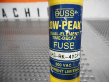 Load image into Gallery viewer, Buss Low-Peak LPS-RK-40SP (5) Dual Element Time Delay Fuses 40A 600VAC/300VDC
