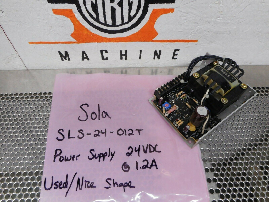 Sola SLS-24-012T Power Supply 24VDC @1.2A Used Nice Shape With Warranty
