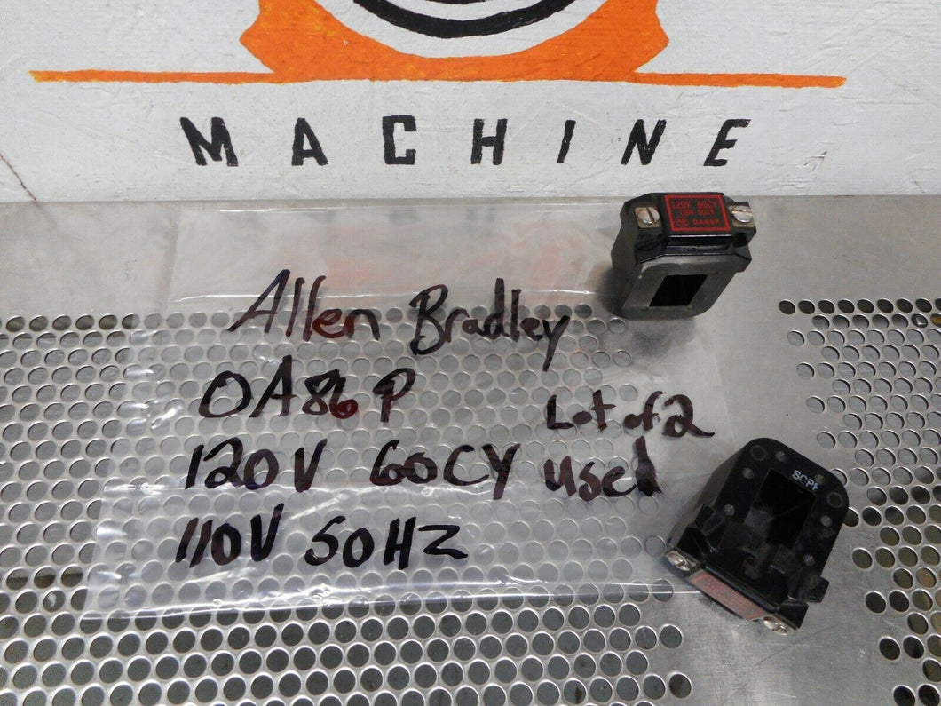 Allen Bradley 0A86P Coils 110/120V 50/60Hz Used With Warranty (Lot of 2)