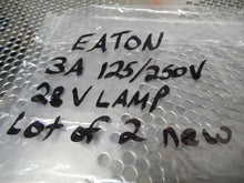 Load image into Gallery viewer, EATON Indicator Switch 3A 125/250V 28V Lamp New Old Stock (Lot of 2)
