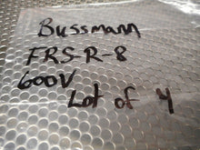 Load image into Gallery viewer, Bussmann Fusetron FRS-R-8 Energy Efficient Fuses 8A 600V New Old Stock Lot of 4
