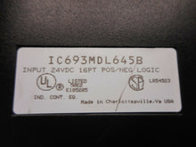 Load image into Gallery viewer, GE Fanuc IC693MDL645B Input Modules 24VDC 16PT POS/NEG LOGIC Used (Lot of 7)
