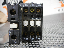 Load image into Gallery viewer, ABB KC40E Contactor 10A 600V 24VDC W/ CA7 Auxiliary Contact &amp; BC6/60 (Lot of 4)
