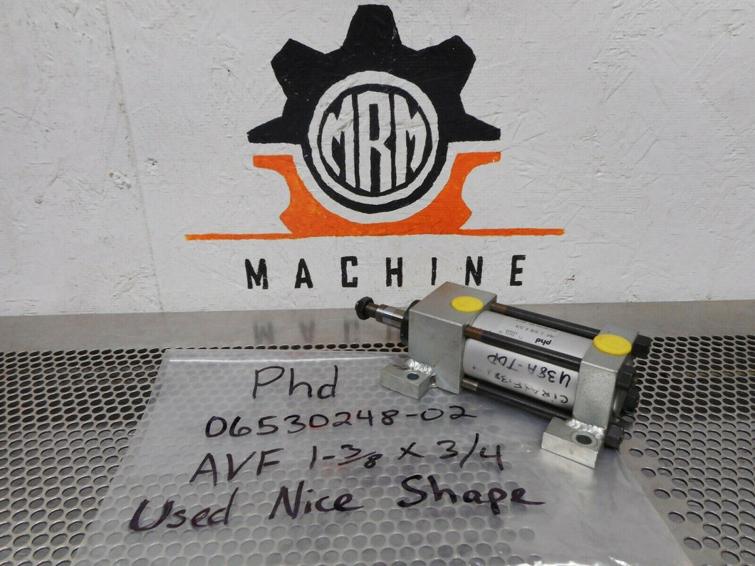 PHD 06530248-02 AVF 1-3/8 X 3/4 Pneumatic Cylinder Used With Warranty