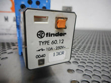 Load image into Gallery viewer, Finder Type 60.12 10A 250V Relays 120VAC Coil &amp; 90.109 Sockets Used (Lot of 3)
