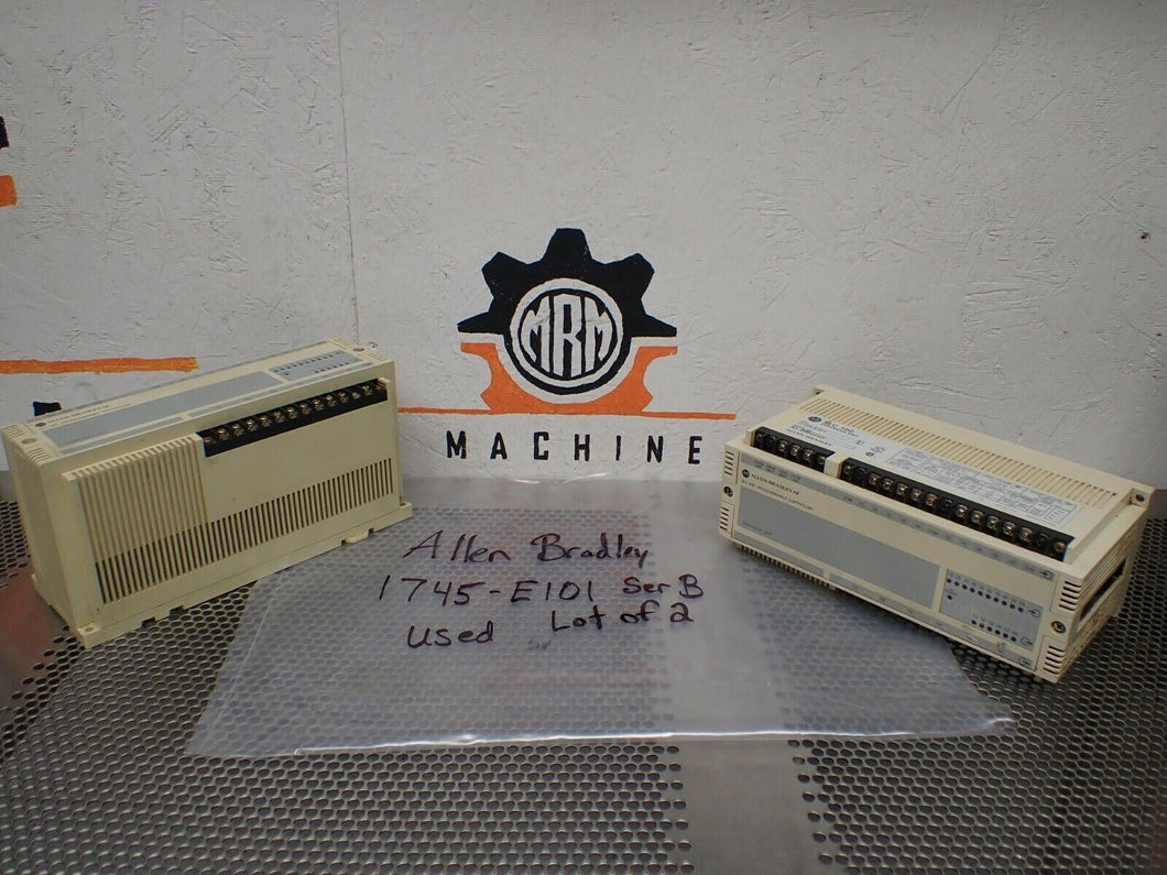 Allen Bradley 1745-E101 Ser B SLC 100 Expansion Unit Used W/ Warranty (Lot of 2)