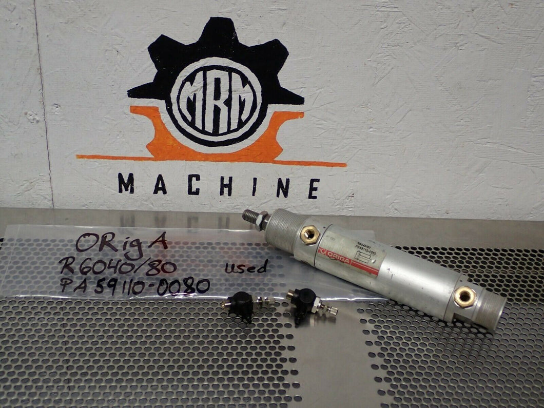 ORIGA R6040/80 PA59110-0080 Pneumatic Cylinder Used With Warranty