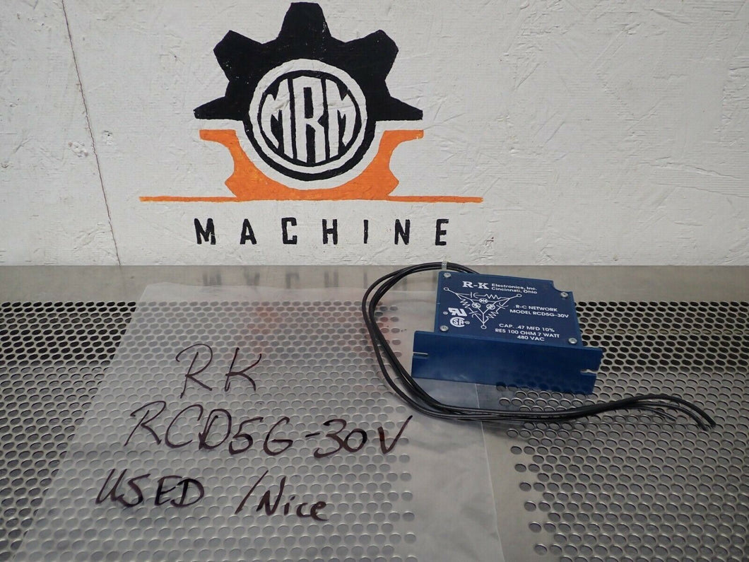RK Electronics RCD5G-30V Trans Volt Filter CAP. .47 MFD 10% RES 100 OHM 7W480VAC