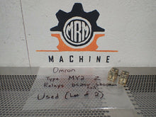 Load image into Gallery viewer, Omron Type MY2 Z Relays DC24V 650Ohms Coil 8 Blade Used With Warranty (Lot of 2)
