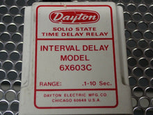 Load image into Gallery viewer, Dayton 6X603C Solid State Time Delay Relay .1-10Sec 8 Pin Used With Warranty
