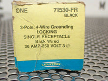 Load image into Gallery viewer, Leviton L15-30R 71530-FR 30A 250V 3 Pole 4Wire Single Receptacle New Old Stock
