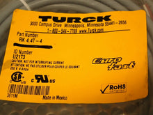 Load image into Gallery viewer, Turck U2173 RK 4.4T-4 250V 4A Euro Fast Cordset New Old Stock

