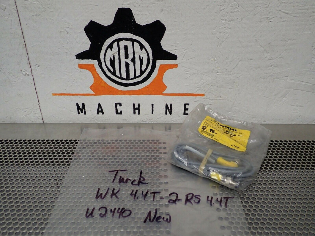 Turck U2440 WK 4.4T-2-RS 4.4T Euro Fast 250V 4A Cordset New Old Stock