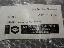 Load image into Gallery viewer, MCM Electronics 83-240 RS232 Connectors 9P Socket New (Lot of 2) - MRM Machine
