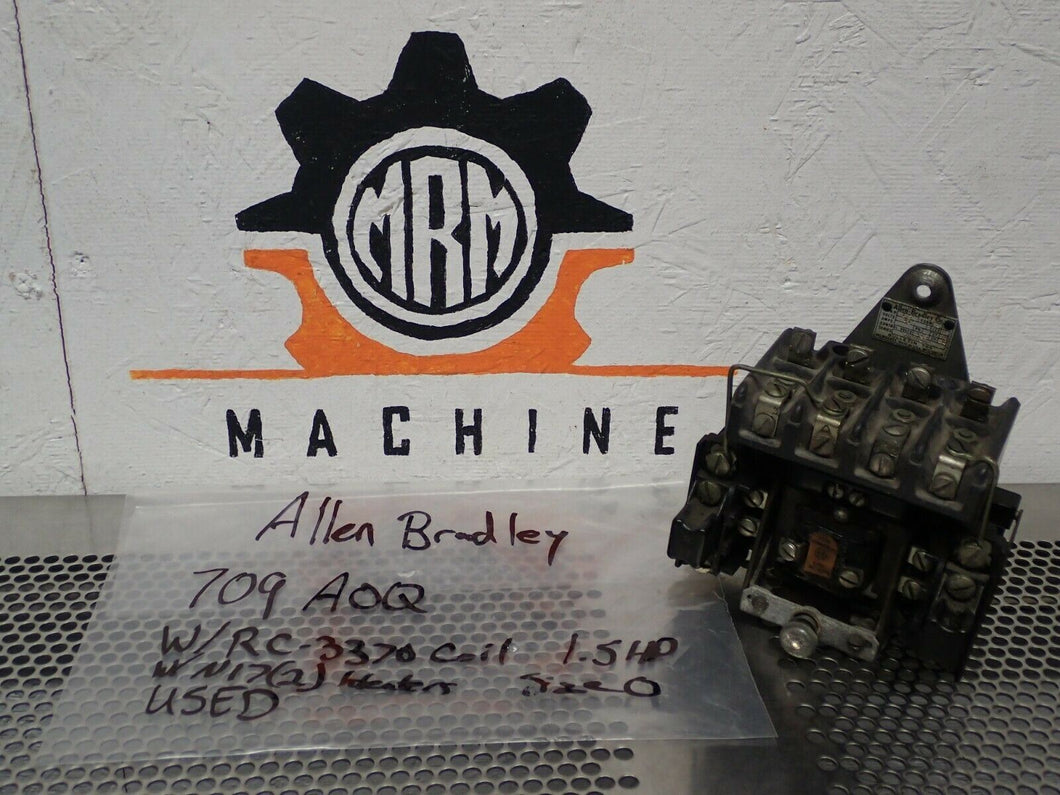 Allen Bradley 709A0QA Form 2 Size 0 Starter 1.5HP 415V & (2) N17 Used Warranty