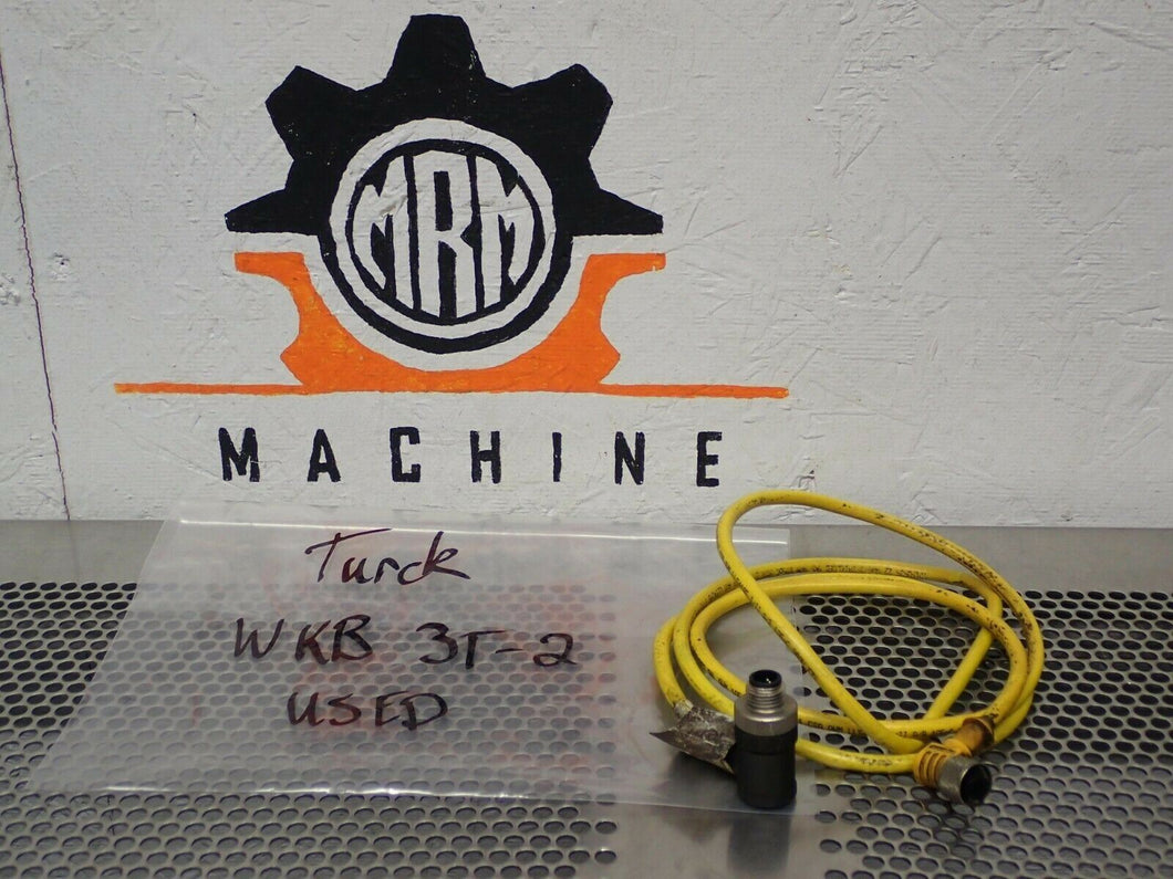 Turck WKB 3T-2 Micro Fast 3 P Male & Female Cordset Used With Warranty