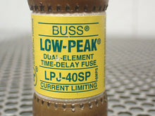 Load image into Gallery viewer, Buss Low-Peak LPJ-40SP Dual Element Fuses 40A 600VAC Used W/ Warranty (Lot of 3)
