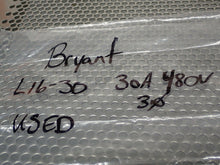 Load image into Gallery viewer, Bryant L16-30 Turn &amp; Pull Connector 30A 480V Used With Warranty
