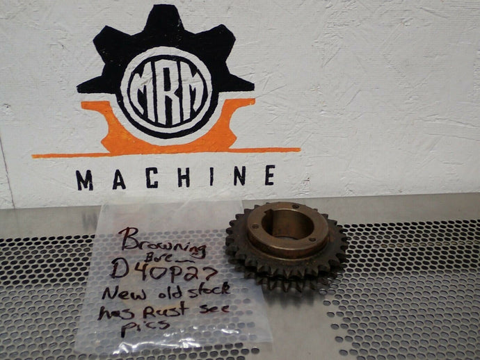 Browning D40P27 2 Strand Sprocket 27 Teeth New Old Stock (Slight Surface Rust) - MRM Machine