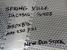 Load image into Gallery viewer, SPRINGVILLE DAC45AG Pneumatic Cylinder I450x8-1/2 16403 250PSI New Old Stock
