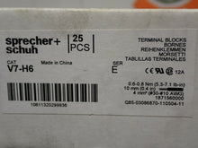 Load image into Gallery viewer, Sprecher+Schuh V7-H6 Ser E Terminal Blocks New Old Stock (Lot of 20)

