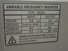 Load image into Gallery viewer, Patriot Type DD220 Variable Frequency Inverter 5.8kva 2.2kw 50/60Hz 3Ph 380/460V

