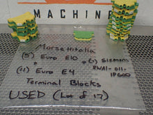Load image into Gallery viewer, Morsettitalia (5) Euro E10 (11) Euro E4 &amp; (1) Siemens 8WA1-011-1PG00 Terminal Bl - MRM Machine
