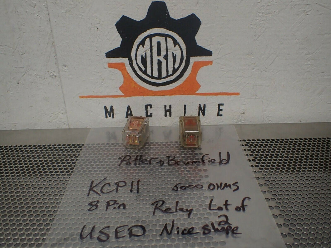 Potter & Brumfield KCP11 Relays 5,000 Ohms 8 Pin Used With Warranty (Lot of 2)